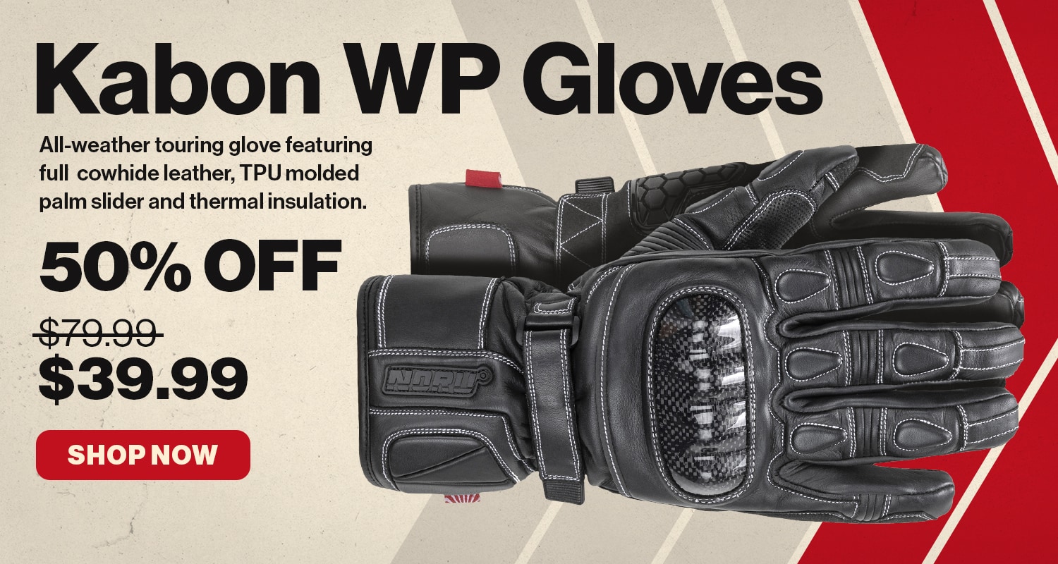 NORU Kabon Waterproof Motorcycle Gloves